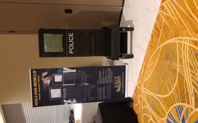 Rolling Rescue Mobile Ballistic Shield At the Lead Conference